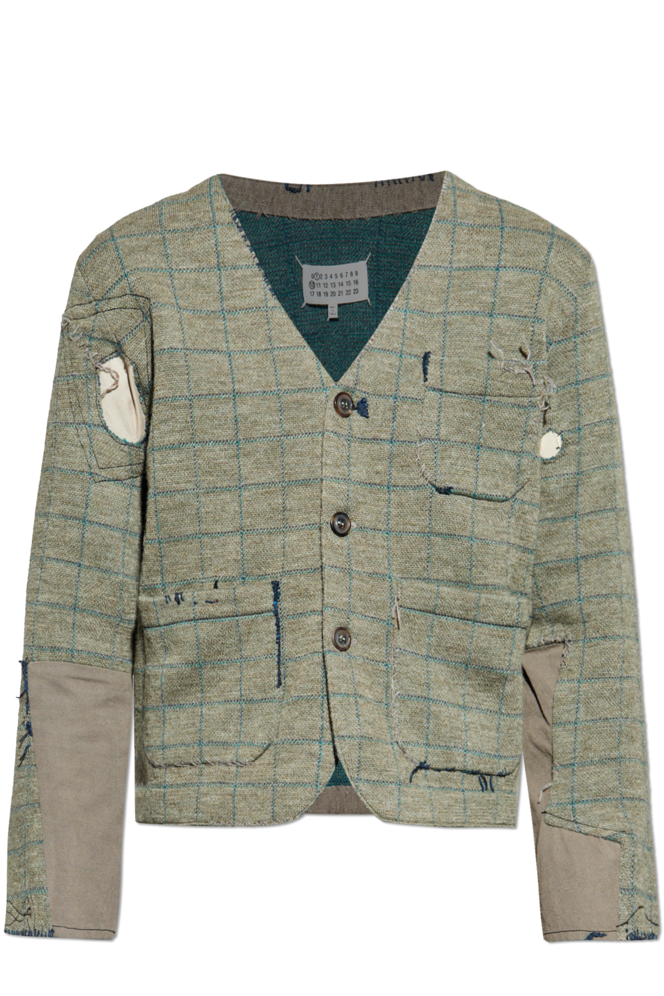 Maison Margiela リネンCARDIGAN Maison Margiela Brushed Knit Linen Cardigan In 169 Pale Yellow